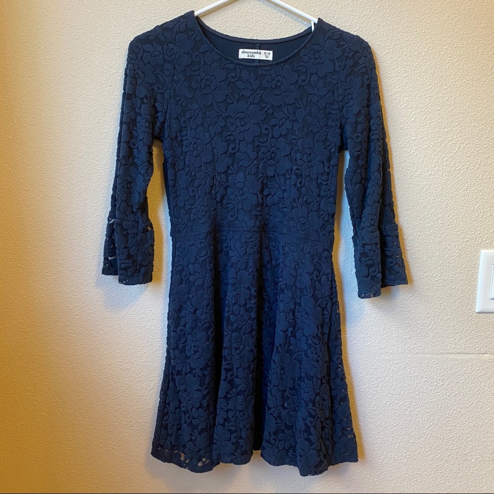 Abercrombie Kids Navy Lace Dress